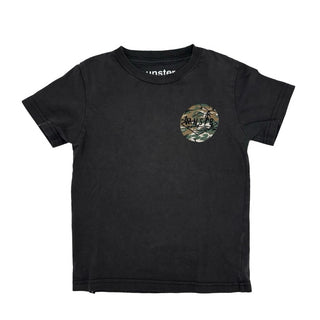 Munster black w/camo decal tshirt, 4 years