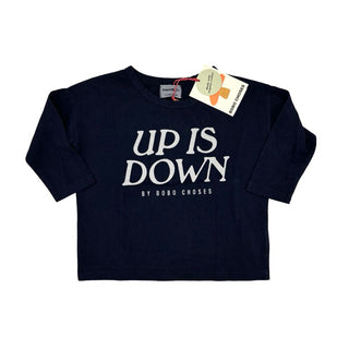 Bobo Choses new w/tags Up Is Down navy long sleeve, 2-3 years