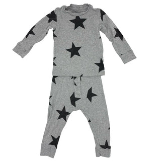 Nununu grey star lounge set, 12-18 months