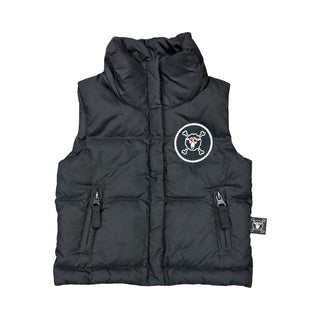 Nununu Black puffer vest, 6-12 months