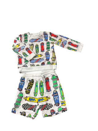 Stella McCartney White shorts/sweater set with detials, 2 years