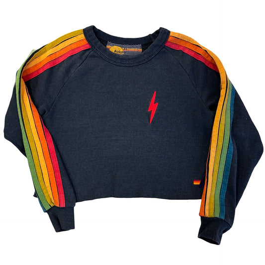 Aviator Nation crewneck sweater, womens xs