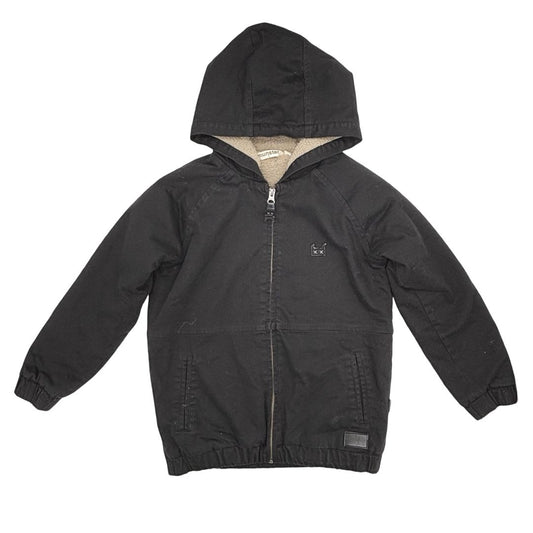 Munster black coat w/shearling lining, 6 years