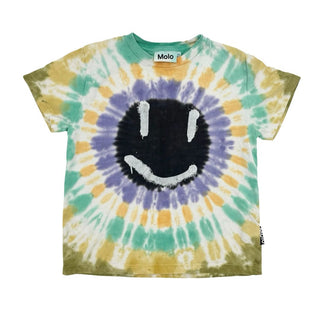 Molo tie dye w/smile face tshirt, 6 years