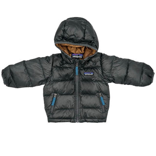 Patagonia charcoal grey puffer coat, 3-6 months