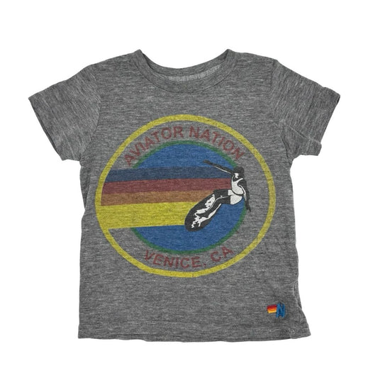 Aviator Nation grey Venice Ca., tshirt, 4 years