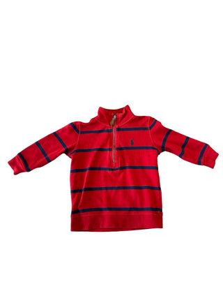 Ralph Lauren Striped half zip sweater, 18 months