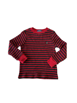 Ralph Lauren Striped waffle long sleeve, 3 years