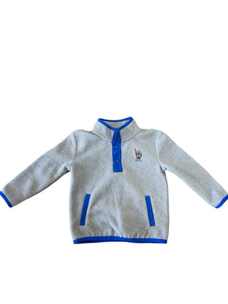 Ralph Lauren Quarter button fleece with bear, 24 months