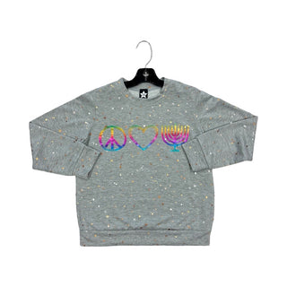 Pixie Lane Grey sweater with Hannukah Graphics, 8 years
