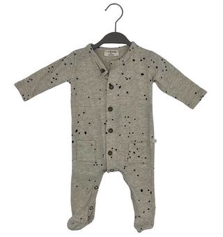 1 + in the Family Oat w/black dots sleeper, 3 months