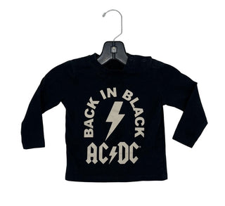 AC/DC Black long sleeve, 12-18 months