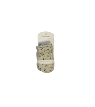 Quincy Mae No scratch mittens set of 2 blue and hearts - new with tag, Newborn