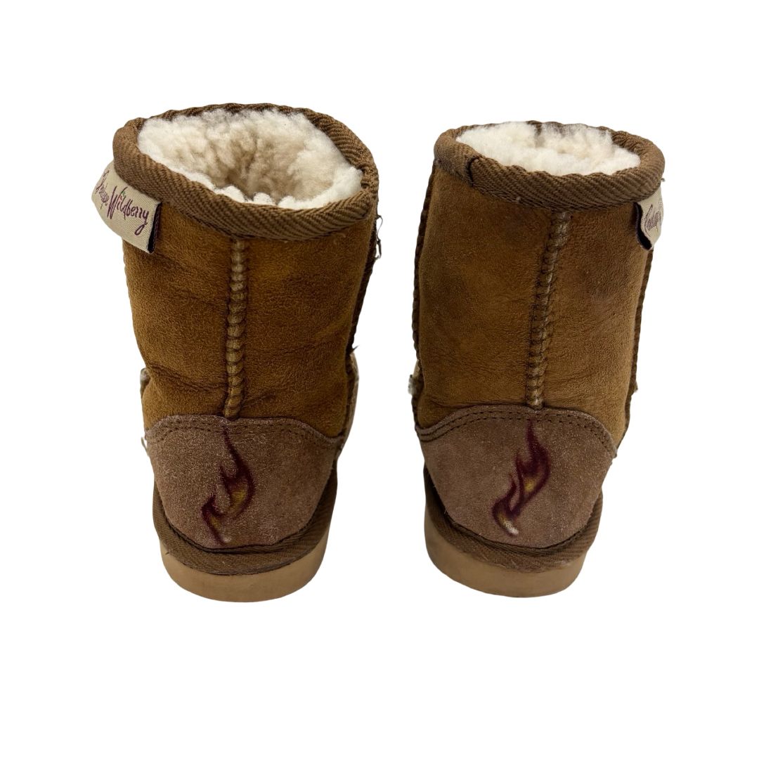 Penelope Wildberry hand painted ugg winter boots, 7 litte kid