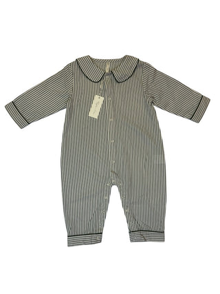 Rylee + Cru Baby pajama romper evergreen stripe - new with tag, 6-12 months