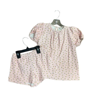 Risu Risu Pink Short Pyjama Set with Blue Floral, 10 years