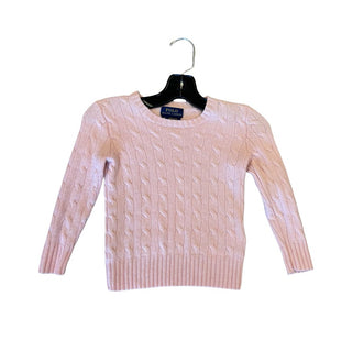 Ralph Lauren Pink Cable Knit Sweater, 4-5 years