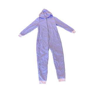Cat & Jack Purple Zip-Up smiley Face Onesie, 10-12 years
