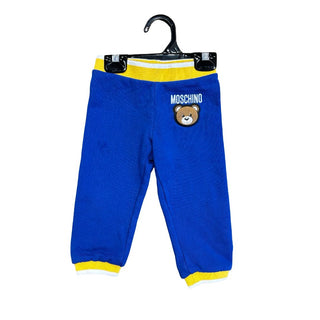 Moschino blue w/yellow sweat set, 12-18 months