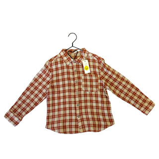 Rylee + Cru Red Plaid Collared Long Sleeve Shirt New with Tags, 4-5 years