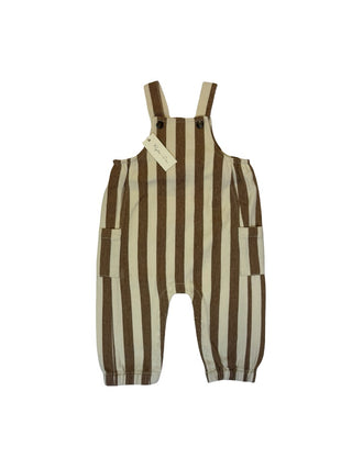 Rylee + Cru Cargo baby overall fawn pinstripe - new with tag, 6-12 months