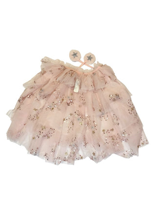 Noralee Pink tulle cape - new with tag, OS