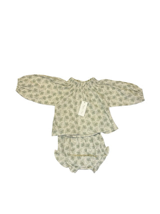 Rylee + Cru Green iris Quincy set - new with tag, 6-12 months