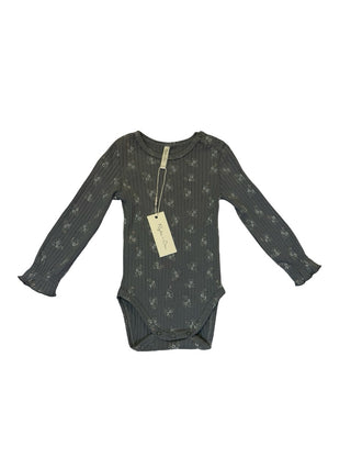 Rylee + Cru Smyth bodysuit slate - new with tag, 6-12 months