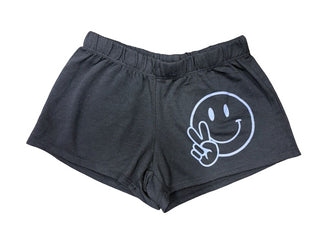 Firehouse black shorts with smiley face, large