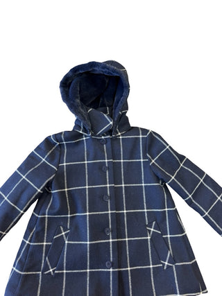 Jacadi Checked wool navy coat, 8 years