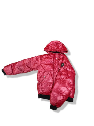 WoodPecker Red Puffer Jacket with logo, 12 years