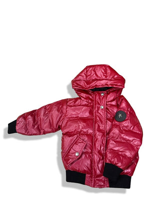 WoodPecker Red puffer jacket with logo, 6/7