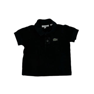 Lacoste Black collared tshirt, 1 month
