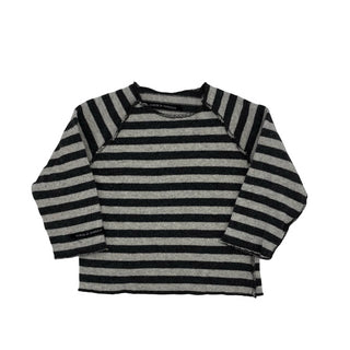 Album Di Famiglia Black/grey stripped sweater, 0-3 months