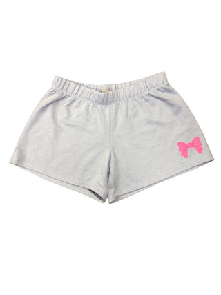 Firehouse purple shorts with pink bow, small