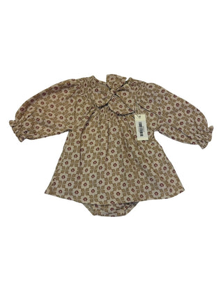 Quincy Mae V smocked dress winter rose  - new with tag, 3-6 months