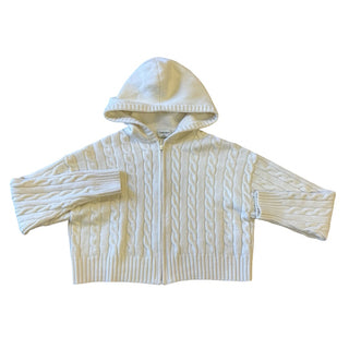 Sunday Best Cream cable knit crop full zip hoody, Women’s X’s