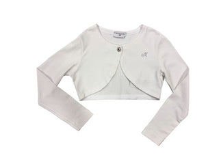 Monnalisa White Bolero Cardigan, 8 years