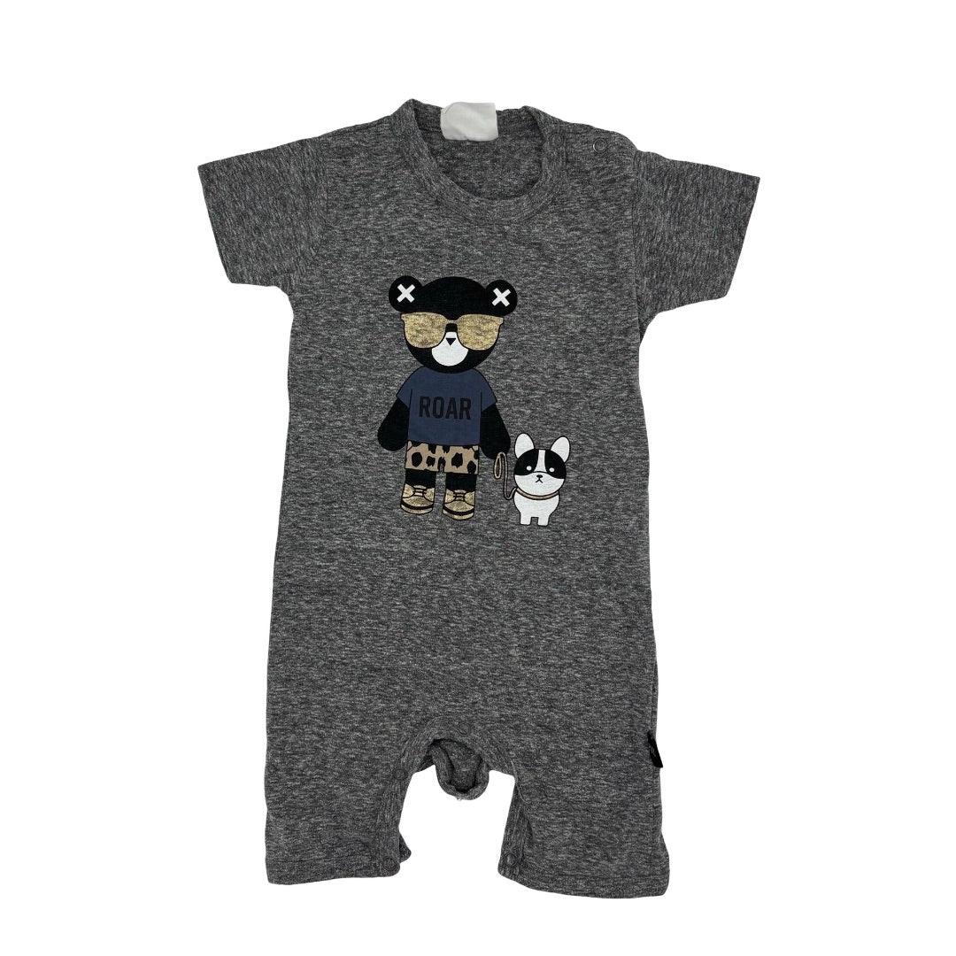 Hux Bear w/dog play suit , 6-12 months