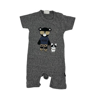 Hux Bear w/dog play suit , 6-12 months