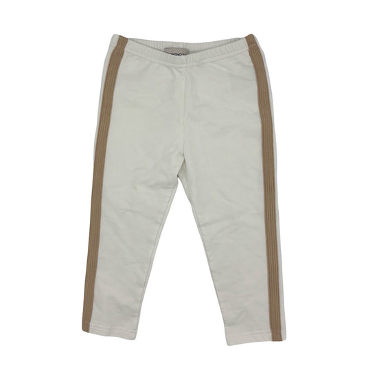 Moncler White leggings, 2 year