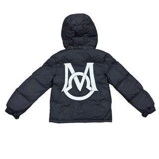 Moncler Kids Ecran hooded nylon down jacket in black, 8 years