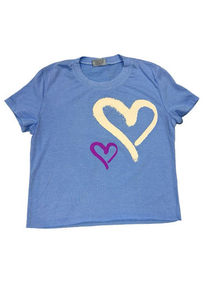 Firehouse Heart Graphic Blue Tee, small