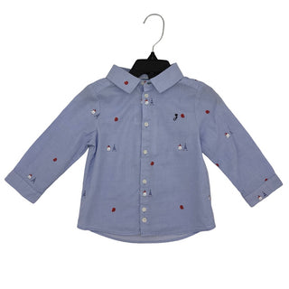 Jacadi New with tags blue collared shirt, 24 months
