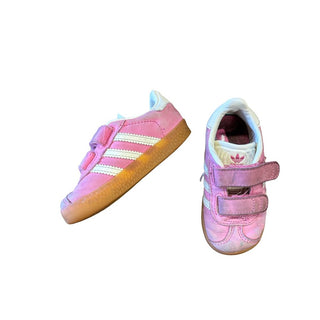 Adidas pink velcro runners, 6 little kids
