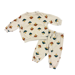 H&M Sweat suit w/mushrooms, 12 months