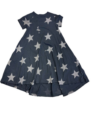 Nununu black star tshirt dress, 6-7 years