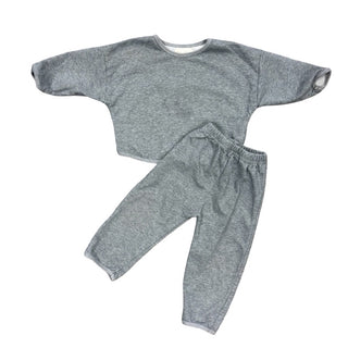 Mikki Rae Dark grey set, 6-12 months