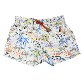 Zara Palm tree graphic swim shorts, 6-12 months