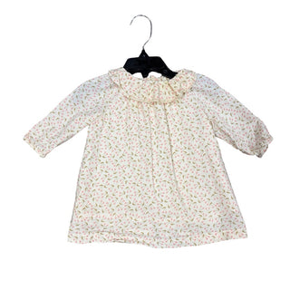 Bonpoint Cream cherry print dress w/peter pan collar, 6 months